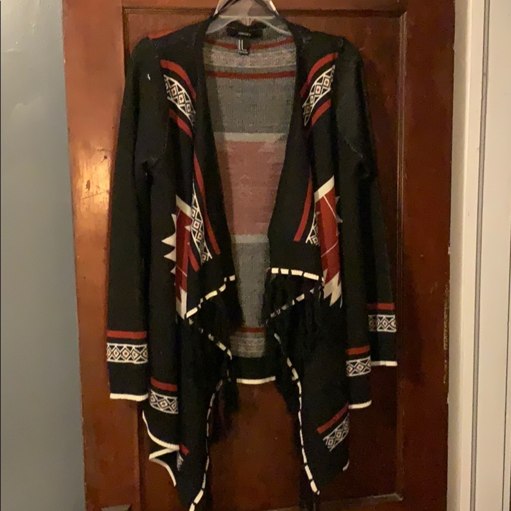 Forever21 Black sweater cardigan